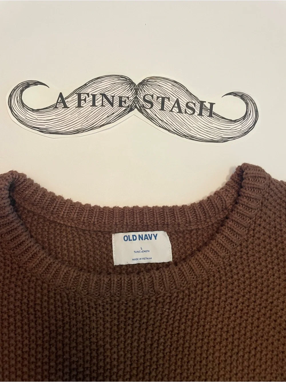 Old Navy Women's Chocolate Brown Crewneck Sweater Cotton